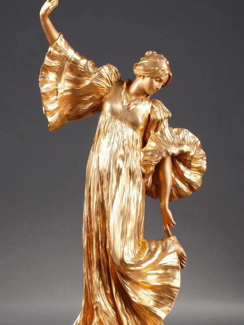 新艺术时期法国名家雕塑穿舞鞋的舞者1905